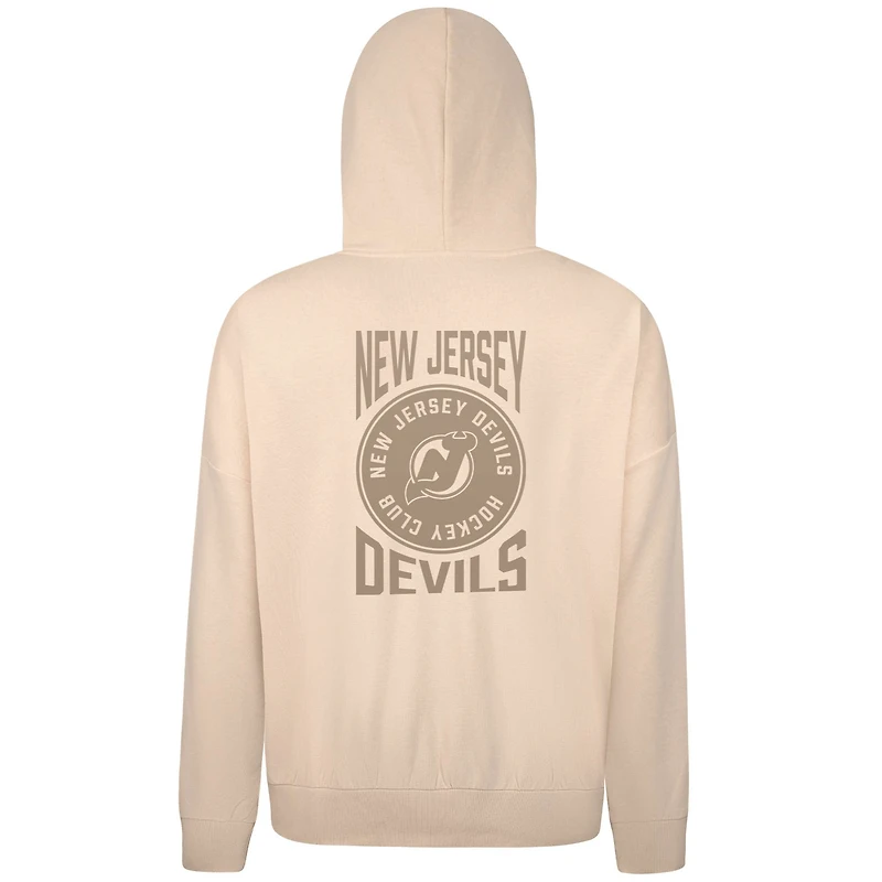 Sweat à capuche enfiler pour homme Levelwear Cream New Jersey Devils Contact Stamp