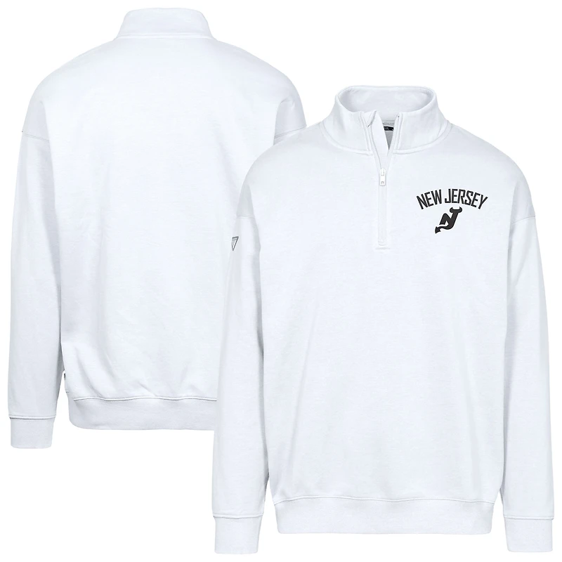 Sweat-shirt à glissière quart de tour Murray City Capsule pour homme, blanc