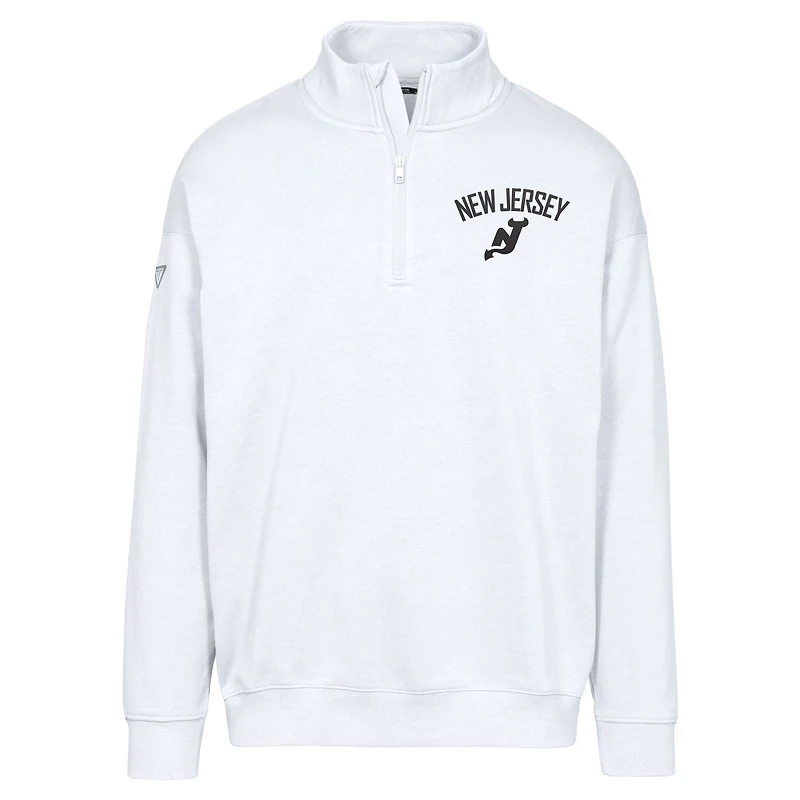 Sweat-shirt à glissière quart de tour Murray City Capsule pour homme, blanc