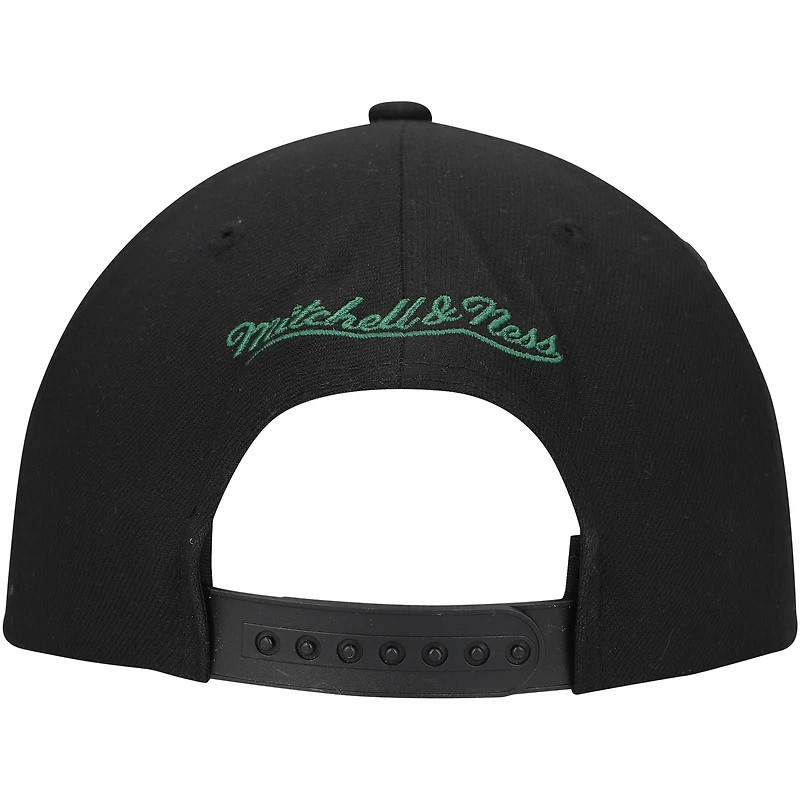 Casquette Snapback noire Mitchell & Ness New Jersey Devils Core Team Script 2.0 pour hommes