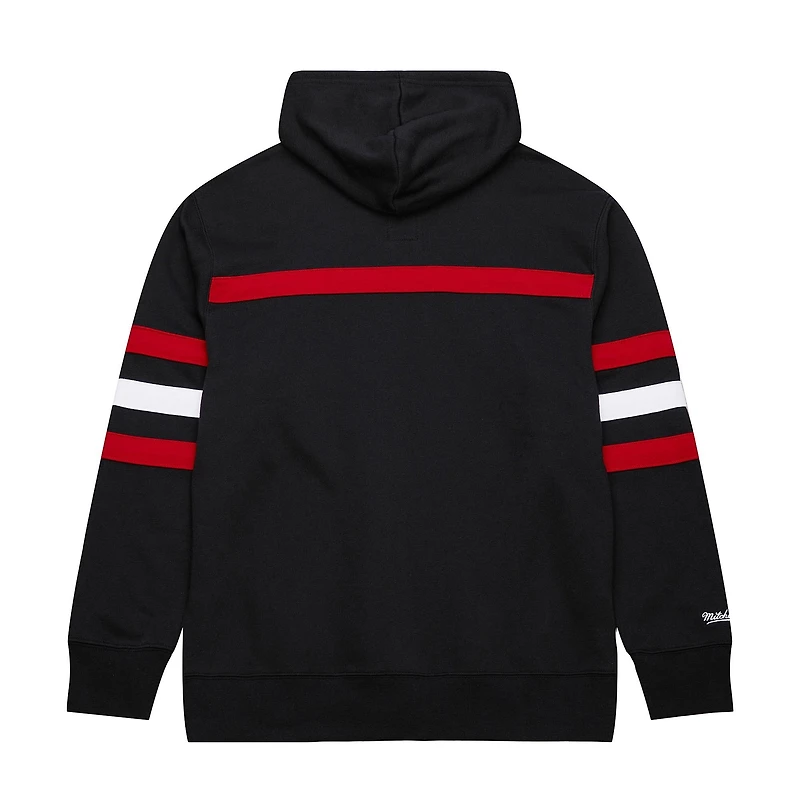 Men's Mitchell & Ness Black New Jersey Devils Head Coach Slogan Pullover Hoodie