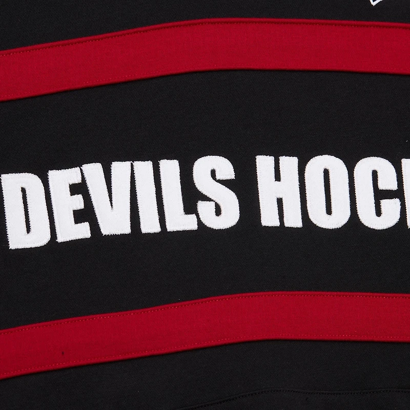 Sweat à capuche noir Mitchell & Ness pour homme avec slogan de l'entraîneur-chef des Devils du New Jersey