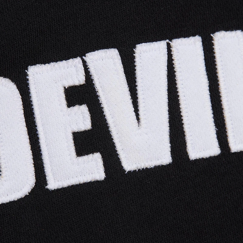 Sweat à capuche noir Mitchell & Ness pour homme avec slogan de l'entraîneur-chef des Devils du New Jersey