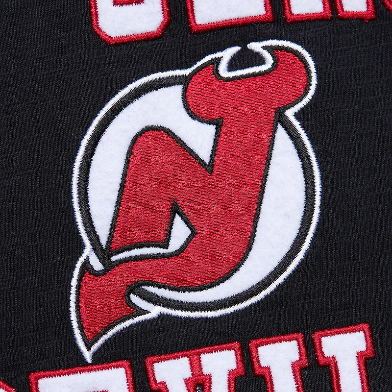 T-shirt flammé légendaire des Devils du New Jersey noir Mitchell & Ness pour hommes
