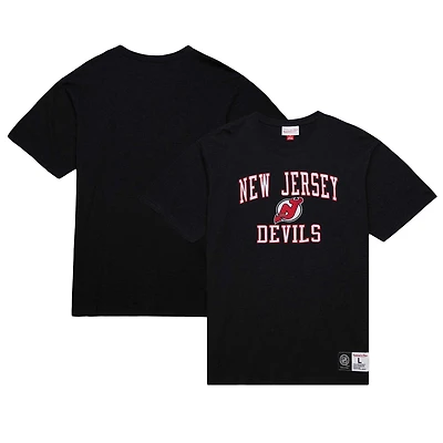 T-shirt flammé légendaire des Devils du New Jersey noir Mitchell & Ness pour hommes