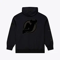 Sweat à capuche polaire Phantom noir Mitchell & Ness pour homme, New Jersey Devils