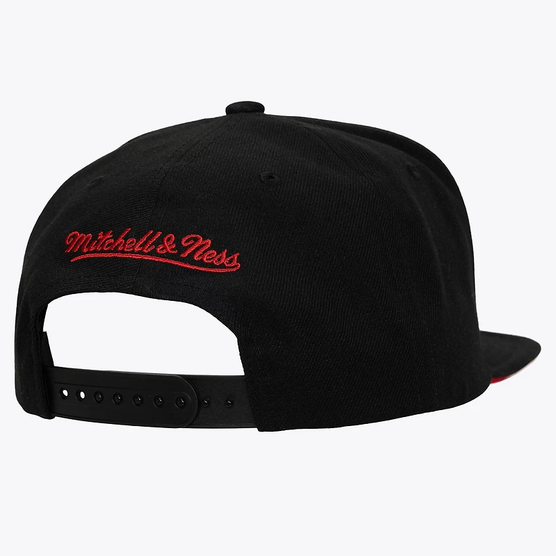 Casquette snapback Mitchell & Ness rouge/noire New Jersey Devils pour homme