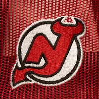 Casquette trucker ajustable Mitchell & Ness rouge pour homme, modèle New Jersey Devils Head Coach