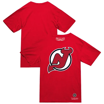 Men's Mitchell & Ness Red New Jersey Devils Heritage T-Shirt