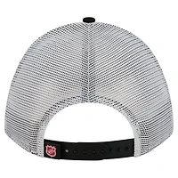 Casquette de camionneur ajustable New Era noire/rouge New Jersey Devils 9FORTY A-Frame M-Crown pour homme