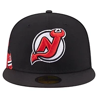 Men's New Era Black Jersey Devils Active Mascot 59FIFTY Fitted Hat