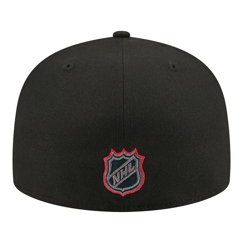 Men's New Era Black Jersey Devils Color Pop 59FIFTY Fitted Hat