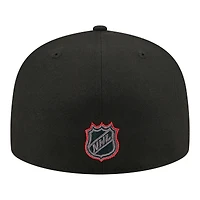 Men's New Era Black Jersey Devils Color Pop 59FIFTY Fitted Hat