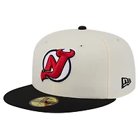 Men's New Era  Cream Jersey Devils America's 250th Two-Tone 59FIFTY Fitted Hat