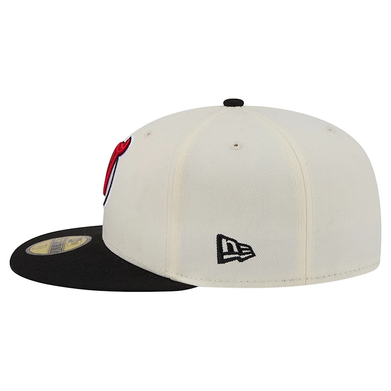 Men's New Era  Cream Jersey Devils America's 250th Two-Tone 59FIFTY Fitted Hat