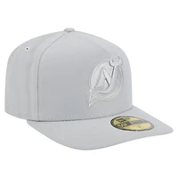 Casquette ajustée A-Frame 59FIFTY pour homme New Era Jersey Devils Color Pack gris