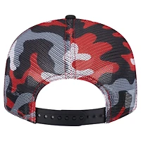 Men's New Era Red/Black New Jersey Devils Camo Meshback 9FIFTY Snapback Hat