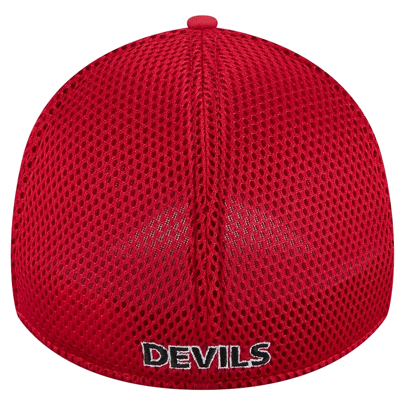 Casquette New Era 39THIRTY Flex Active Subtle Camo pour homme, motif Jersey Devils, rouge