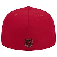 Casquette ajustée Core 59FIFTY des Devils du New Jersey de Era pour homme, rouge