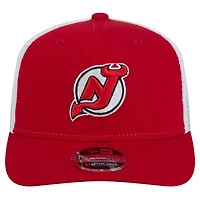Casquette camionneur extensible 9SEVENTY Core Red New Era pour homme New Jersey Devils