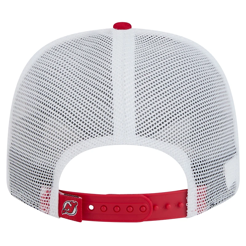 Men's New Era Red New Jersey Devils Core Trucker 9SEVENTY Stretch-Snap Hat