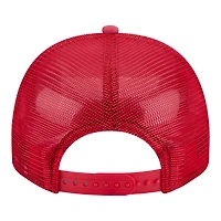 Men's New Era  Red New Jersey Devils Faded A-Frame 9FIFTY Trucker Snapback Hat