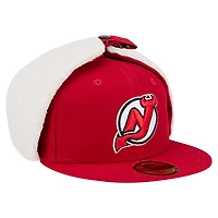Casquette ajustée classique New Era rouge Jersey Devils pour homme