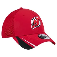 Casquette Linear Featherweight 39THIRTY Flex pour homme New Era Red Jersey Devils