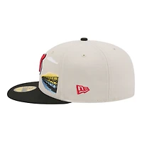 Men's New Era  Tan/Black Jersey Devils Localized City Icon 59FIFTY Fitted Hat
