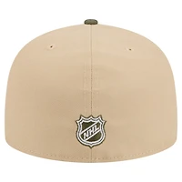 Men's New Era  Tan/Olive Jersey Devils Color Pack Two-Tone 59FIFTY A-Frame Fitted Hat