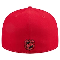 Men's New Era White/Red Jersey Devils Repeat Two-Tone 59FIFTY Fitted Hat