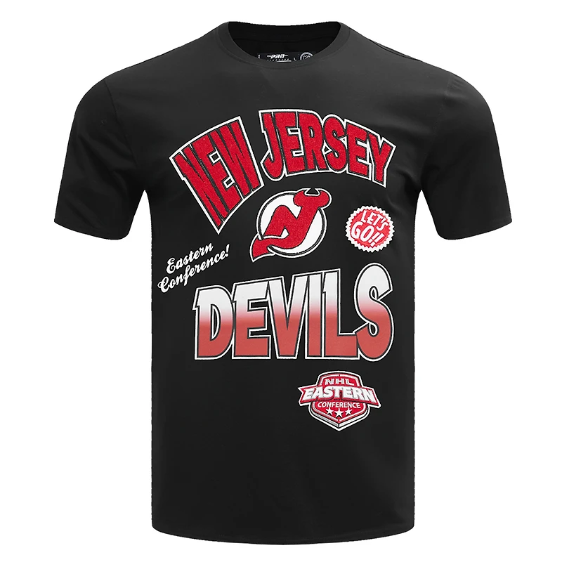 T-shirt noir Pro Standard pour homme des Devils du New Jersey Turn It Up