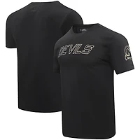 T-shirt Pro Standard noir avec le mot-symbole des Devils du New Jersey pour hommes