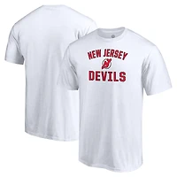 Men's  White New Jersey Devils Victory Arch T-Shirt