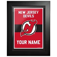 Devils du New Jersey - Cadre photo de personnalisation d'équipe 12'' x 16''