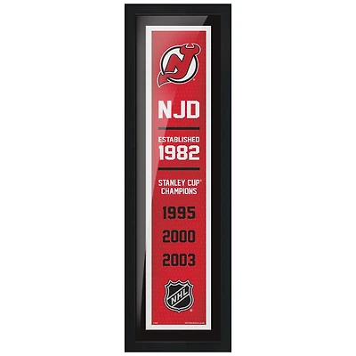 Devils du New Jersey - Enseigne Empire Encadrée 6'' x 22''