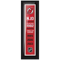 Devils du New Jersey - Enseigne Empire Encadrée 6'' x 22''