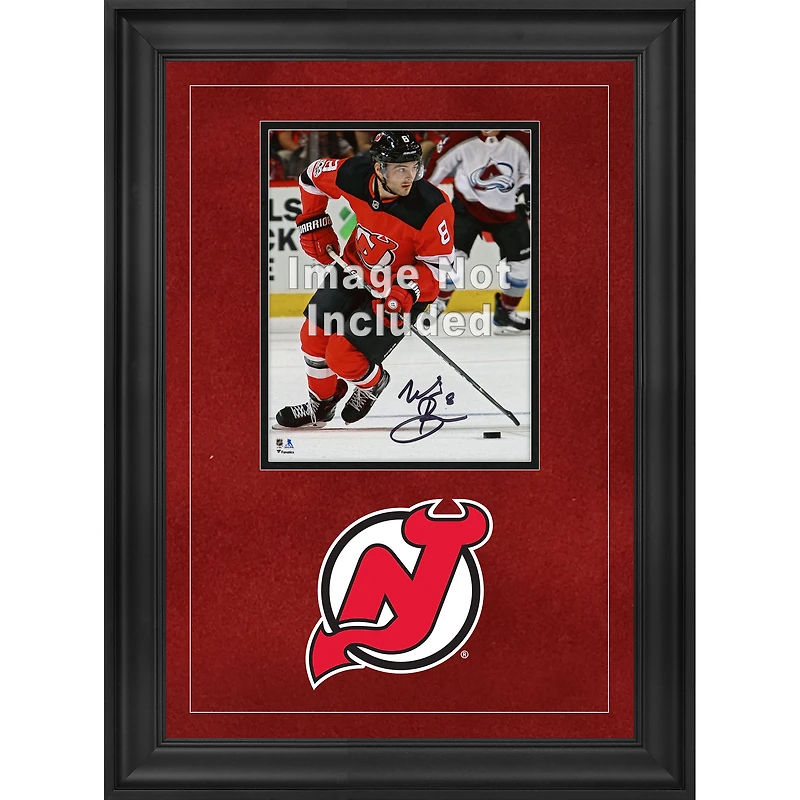 Cadre photo vertical de luxe 8'' x 10'' des New Jersey Devils avec logo de l'équipe
