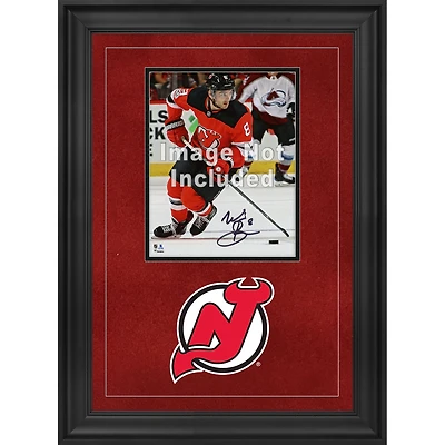 Cadre photo vertical de luxe 8'' x 10'' des New Jersey Devils avec logo de l'équipe