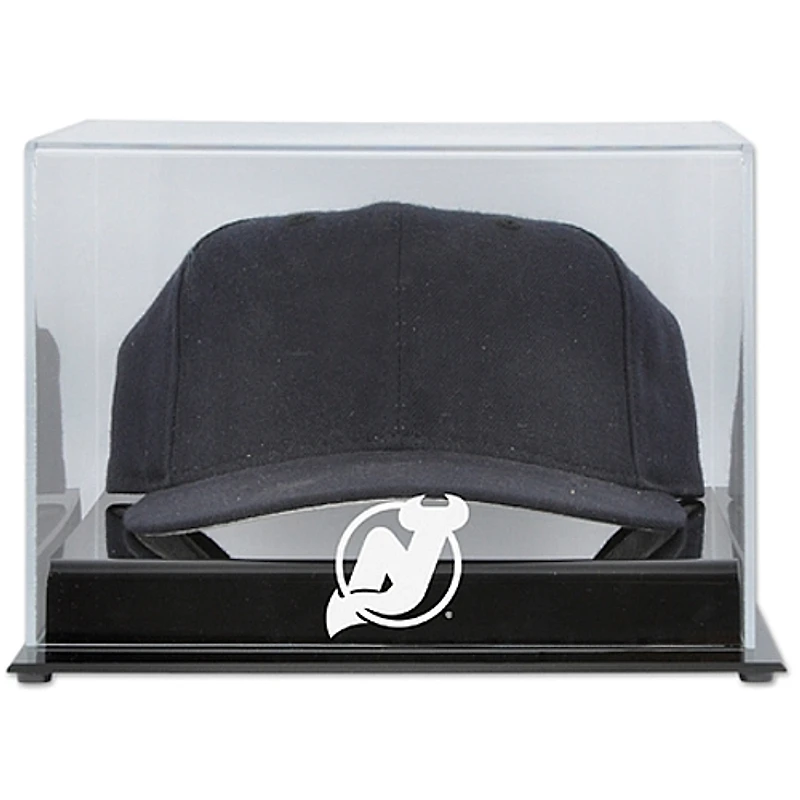 Vitrine de présentation en acrylique avec logo de l'équipe des Devils du New Jersey