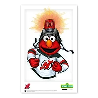 Affiche Elmo des New Jersey Devils, 11 x 43 cm, Rue Sésame
