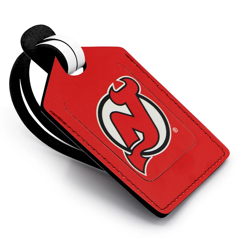 Devils du New Jersey - Coffret cadeau trois pièces en cuir avec étiquette personnalisée