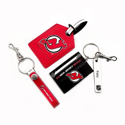 New Jersey Devils - Leather Three-Piece Gift Pack with Personalized Tag