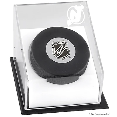 New Jersey Devils Puck Deluxe Logo Display Case