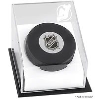 Vitrine de luxe avec logo des Devils du New Jersey Puck