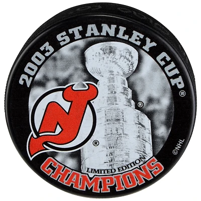 New Jersey Devils Unsigned 2003 Stanley Cup Champions Logo Hockey Puck