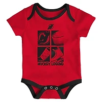 Newborn & Infant New Jersey Devils Legend Three-Piece Bodysuit Set
