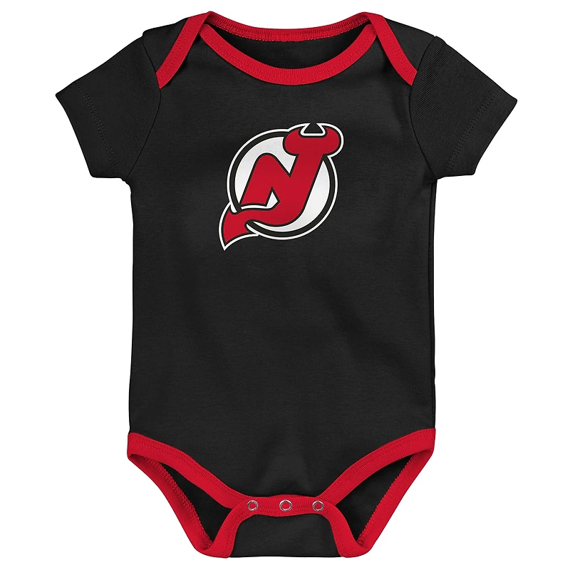 Newborn & Infant New Jersey Devils #1 Draft Pick 2 Pack Bodysuit Blanket Set