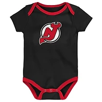 Newborn & Infant New Jersey Devils #1 Draft Pick 2 Pack Bodysuit Blanket Set