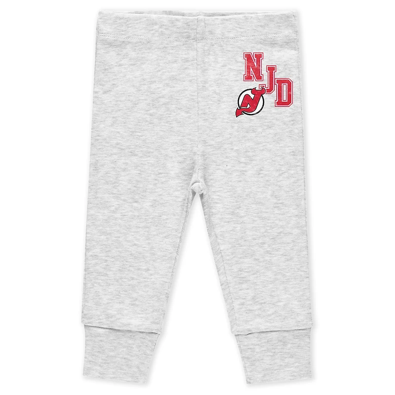 Vêtements pour nouveau-nés et nourrissons par Erin Andrews Ensemble 3 pièces body pantalon Turn Me Around des Devils du New Jersey
